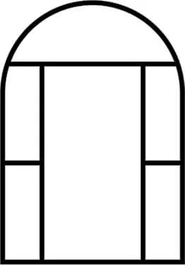 CF2 arched frame layout