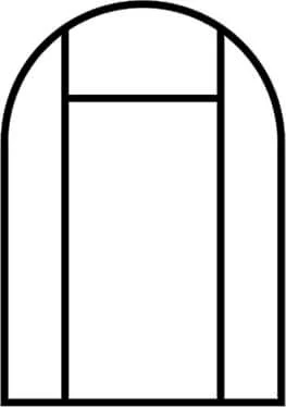CF8 arched frame layout