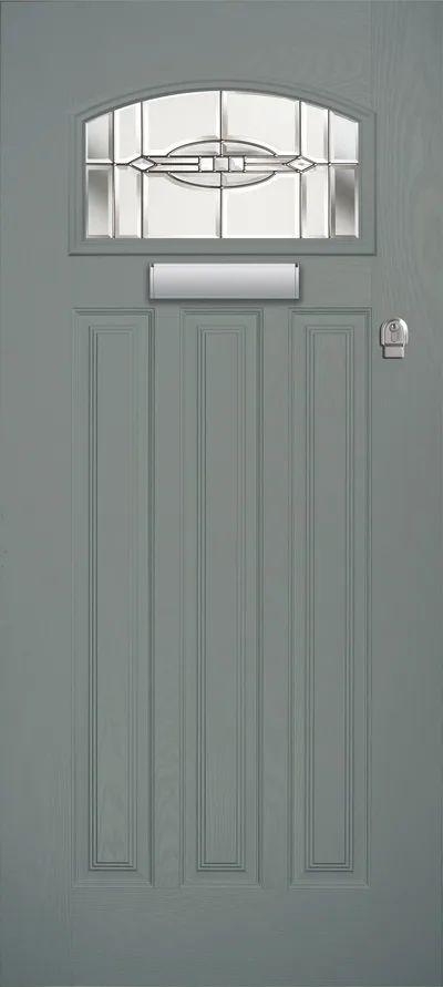 Callisto composite door in Shadow with Reflections glass