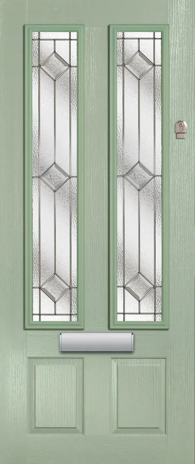 Equinox composite door in Chartwell with Simplicity glass