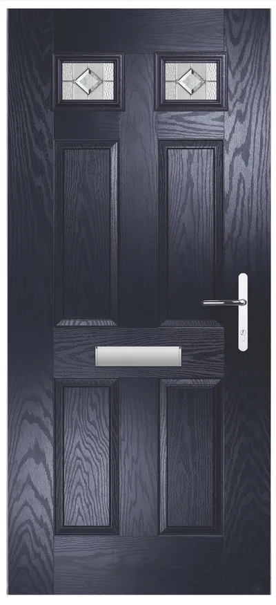 Galaxy composite door in Blue with Cameo glass