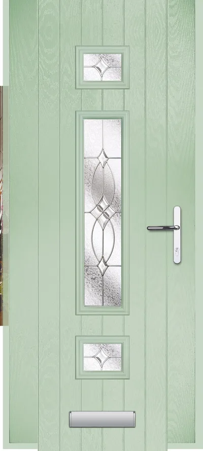 Neptune composite door in Chartwell with Infinity glass, Cottage, glass centre