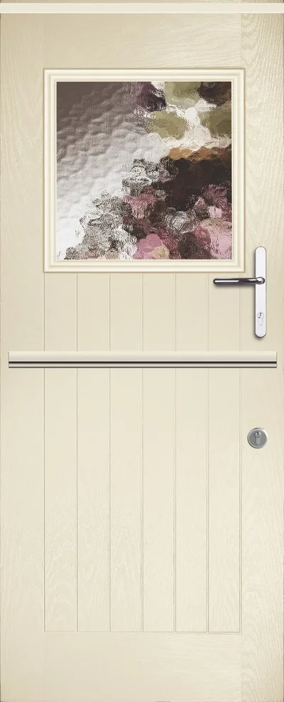 Polaris & Mercury Stable composite door in Devon Cream with Minster glass, Mercury Farmhouse