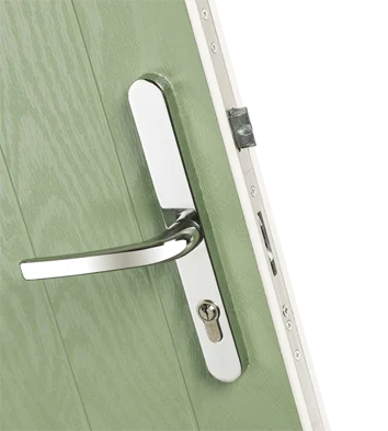 Standard lock on a composite door