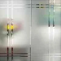 Linear door glass