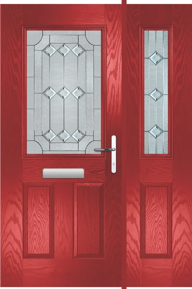 Door & a half Super Nova in Red, Cameo glass Door & a half Super Nova in Red, Cameo glass