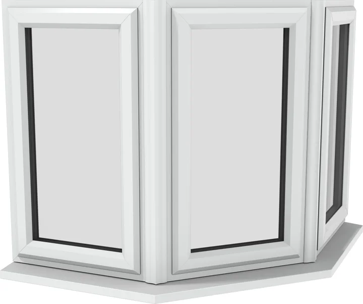 Bay window in White