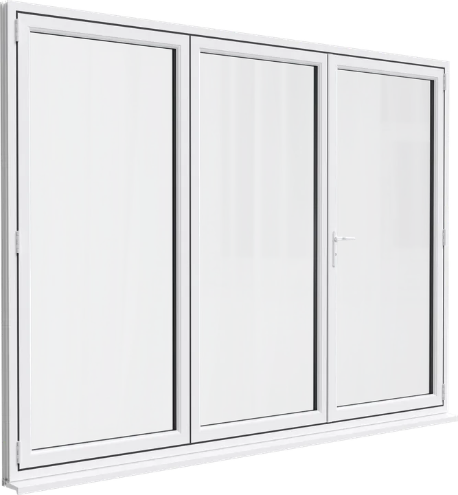 Alumina bi-fold door in White