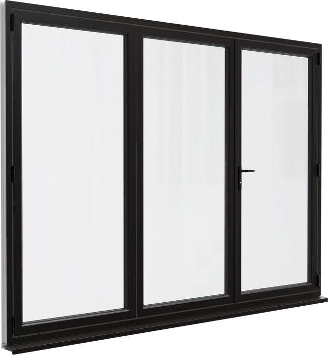 ModLok bi-fold door in Black/Brown