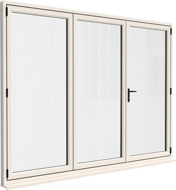 Standard bi-fold door in Cream