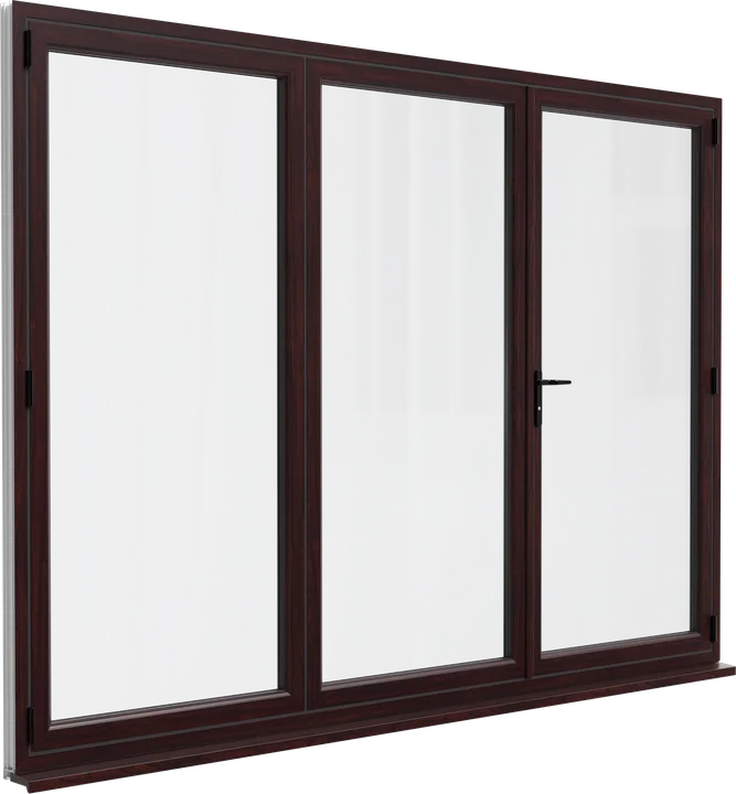 Standard bi-fold door in Rosewood