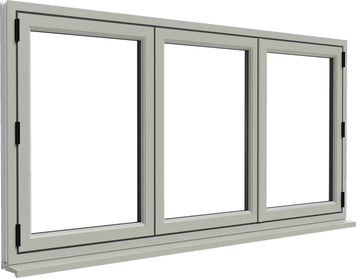 Bi-fold window in Agate Grey