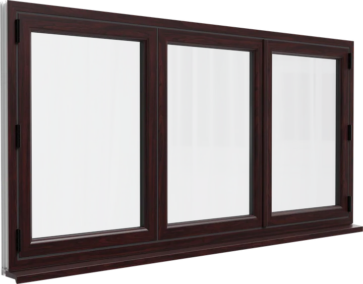 Bi-fold window in Rosewood