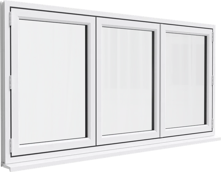 Bi-fold window in White
