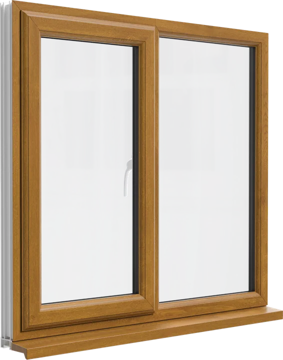 Casement window in Golden Oak