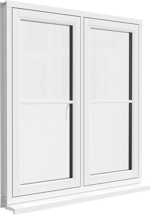 Flush sash window in White
