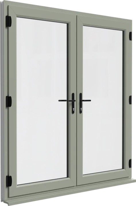 French doors in Agate Grey