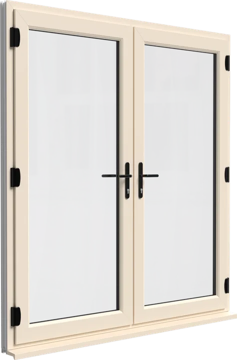 French doors in Cream