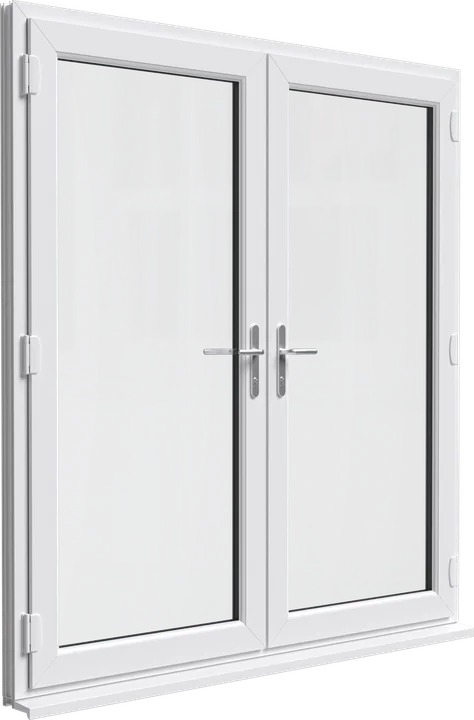 French doors in White