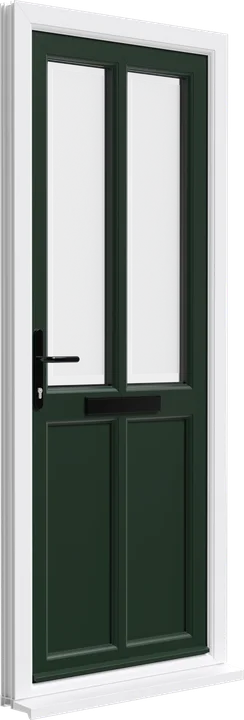 Residential door in Dark Green
