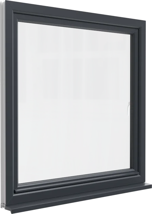 Tilt & turn window in Anthracite Grey