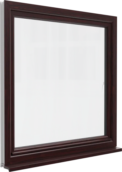 Tilt & turn window in Rosewood